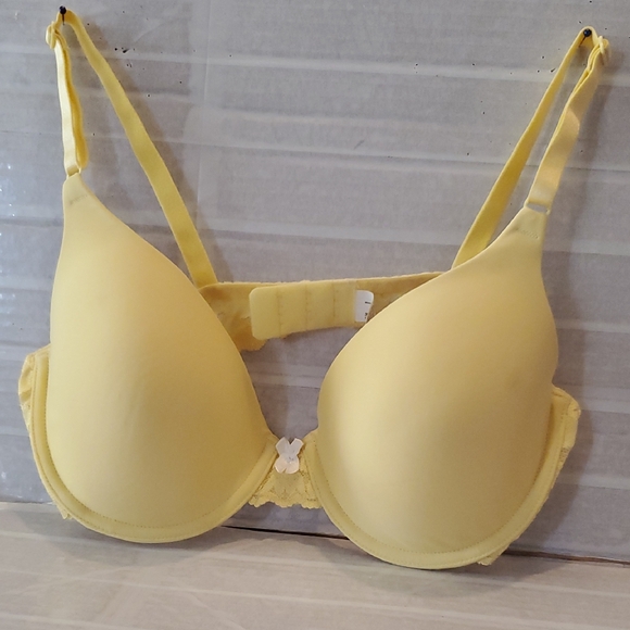 Maidenform Underwired  T- Shirt Yellow  Bra Size 36D - Picture 1 of 15